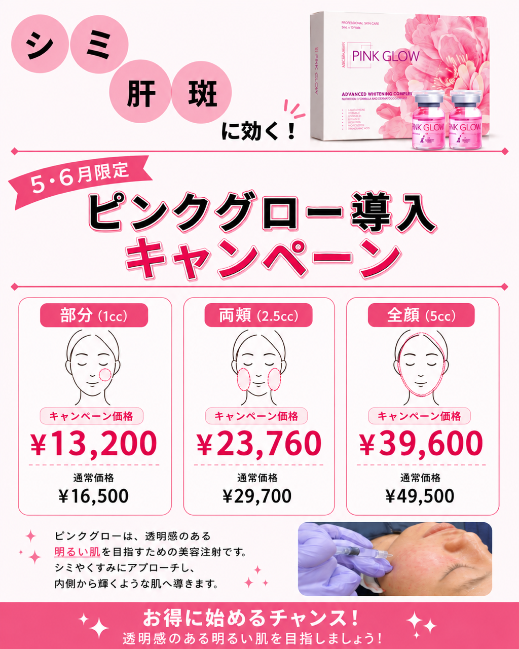 🌟ピンクグロー導入キャンペーン🌟